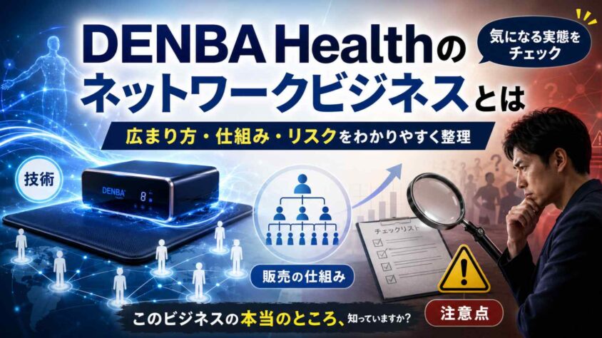 DENBA Healthのネットワークビジネスとは