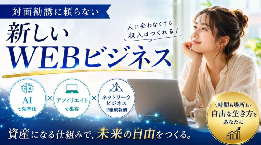 对面勧誘に頼らない新しいWEBビジネス