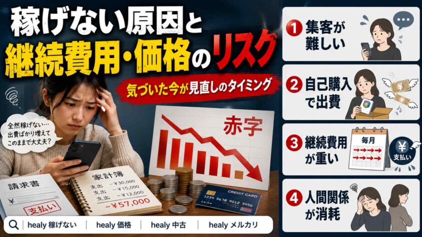 稼げない原因と継続費用や価格のリスク
