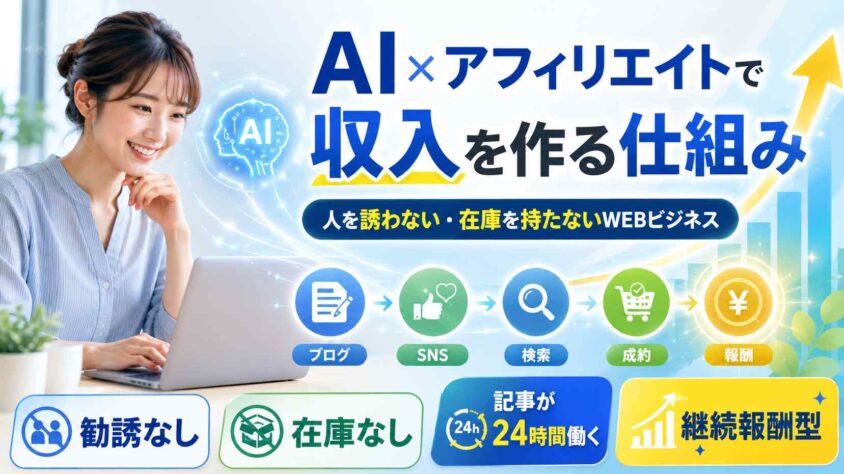AIとアフィリエイトを活用した収入の仕組み