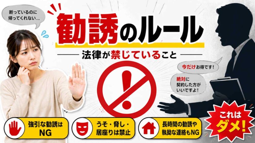 勧誘のルール——法律が禁じていること