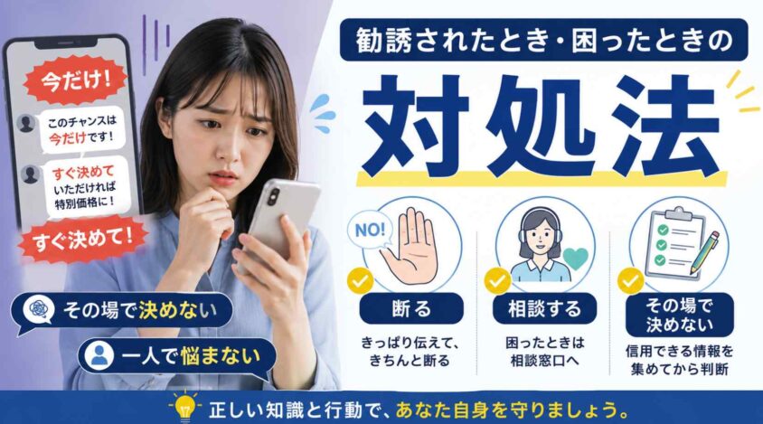 勧誘されたとき・困ったときの対処法