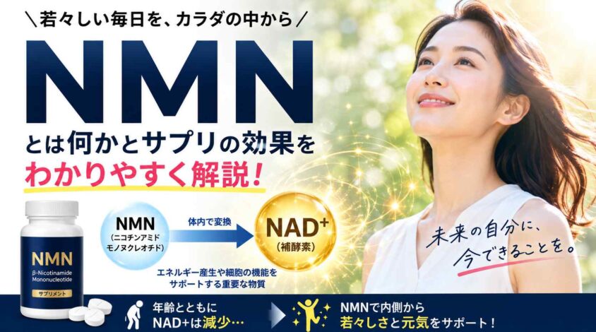NMNとは何かとサプリの効果をわかりやすく解説