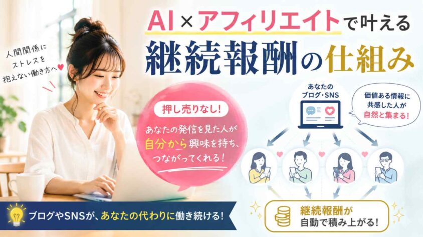 AIとアフィリエイトを組み合わせた継続報酬の仕組み