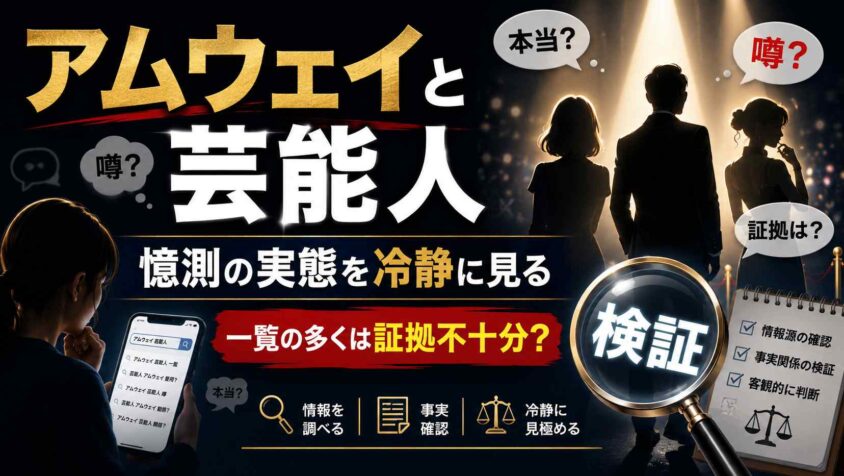 アムウェイと芸能人にまつわる憶測の実態