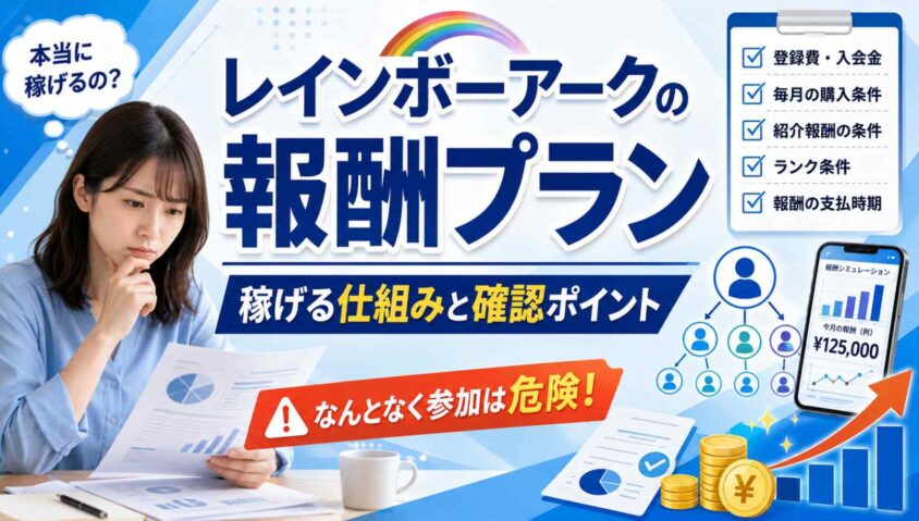 レインボーアークの報酬プランと稼げる仕組み
