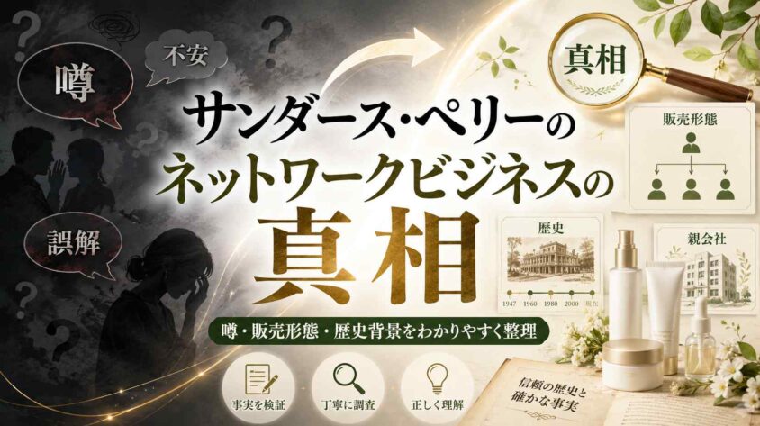 サンダース・ペリーのネットワークビジネスの真相