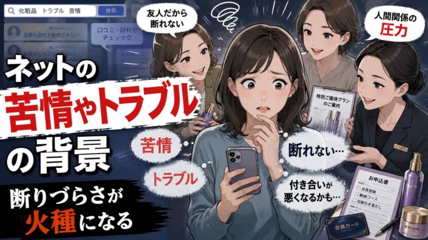 ネットの苦情やトラブルの背景を分析