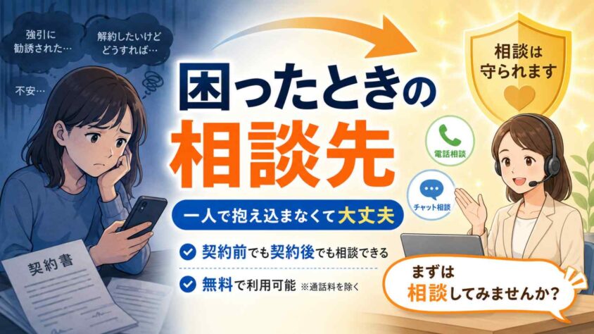 困ったときの相談先
