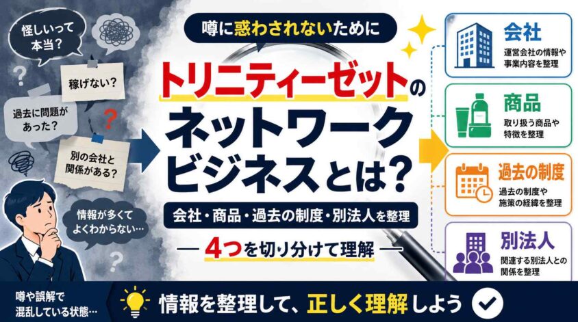 トリニティーゼットのネットワークビジネスとは？仕組みを整理
