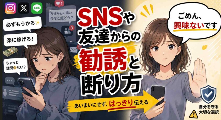 SNSや友達からの勧誘と断り方