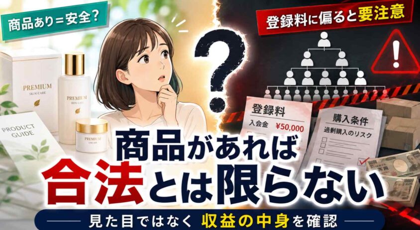 商品があれば合法とは限らない