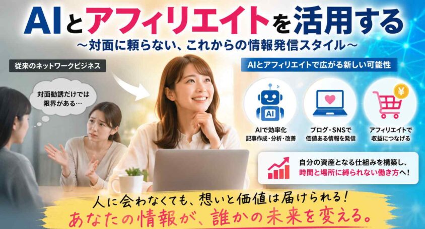 AIとアフィリエイトを活用する
