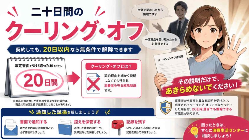 二十日間のクーリングオフ