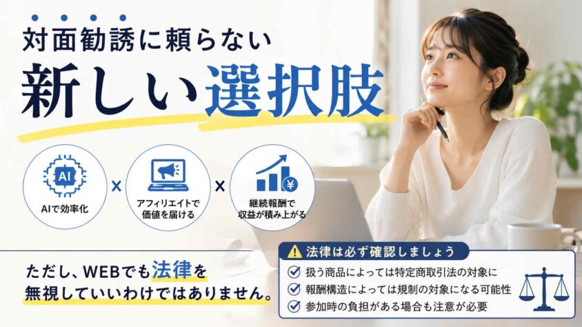 対面勧誘に頼らない新しい選択肢