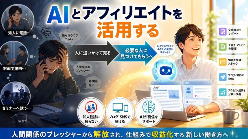 AIとアフィリエイトを活用する