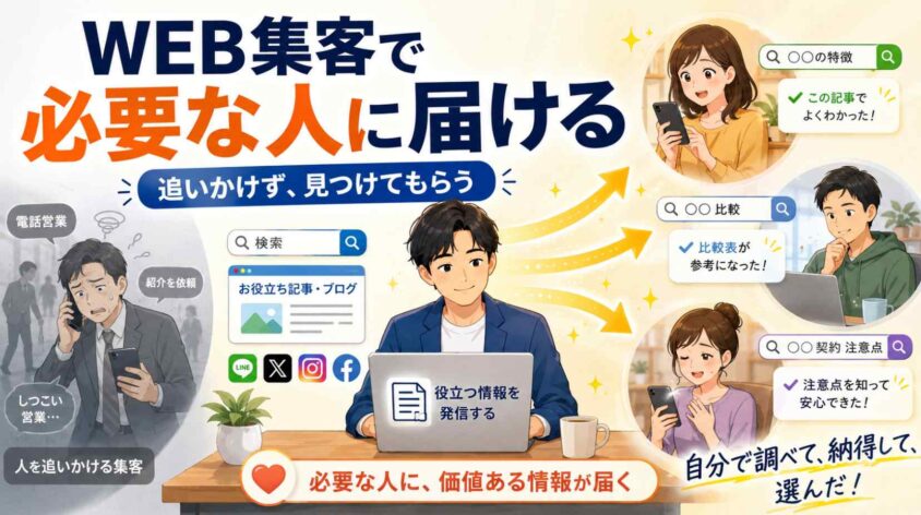 WEB集客で必要な人に届ける