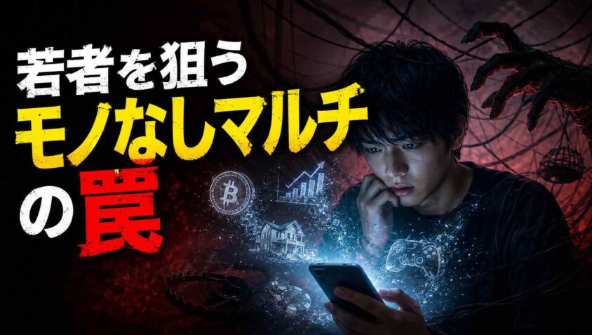 若者を狙うモノなしマルチの危険性