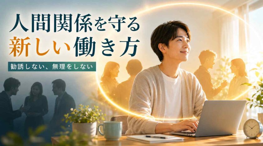 人間関係を守る新しい働き方の提案