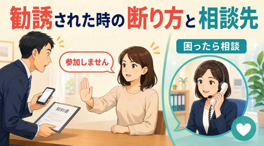 勧誘された時の断り方と相談先