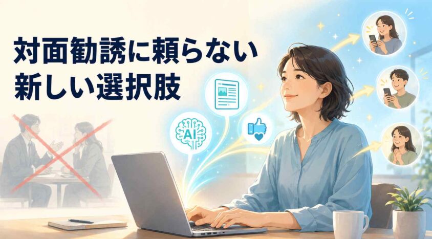 対面勧誘に頼らない新しい選択肢
