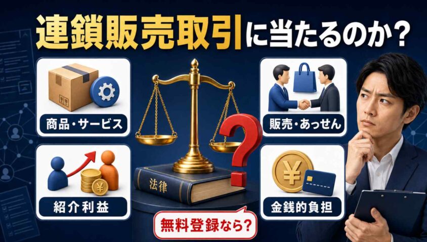 連鎖販売取引に当たるのかを考える