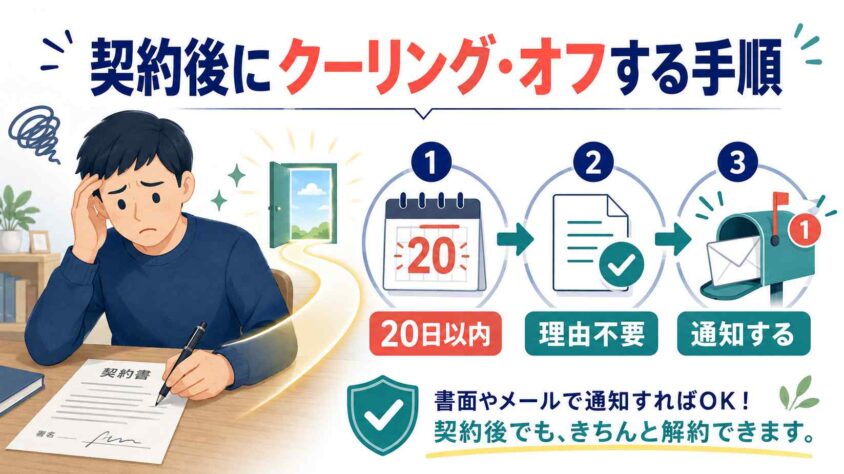 契約後にクーリング・オフする手順