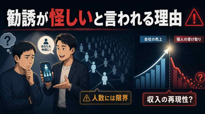 勧誘が怪しいと言われる理由